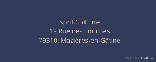 Esprit Coiffure