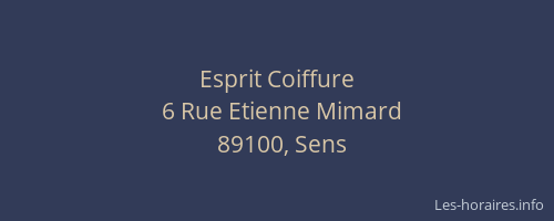 Esprit Coiffure