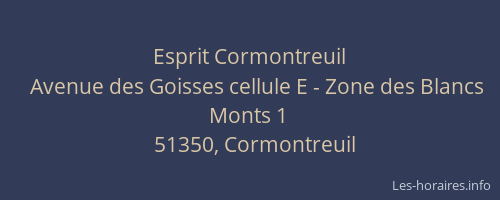 Esprit Cormontreuil