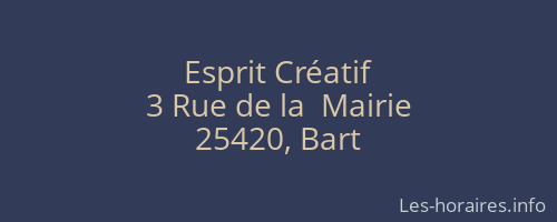 Esprit Créatif