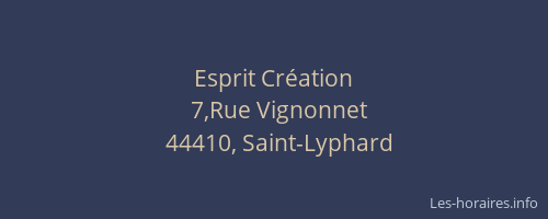 Esprit Création