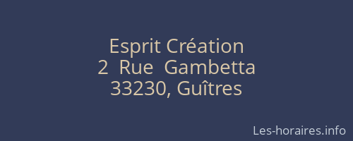 Esprit Création