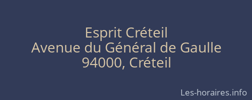 Esprit Créteil