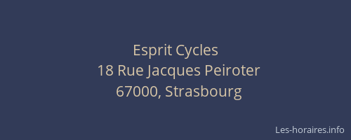 Esprit Cycles