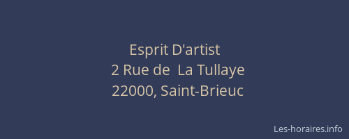 Esprit D'artist