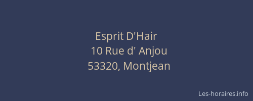 Esprit D'Hair