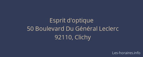 Esprit d'optique