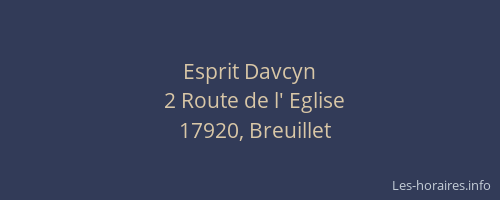 Esprit Davcyn