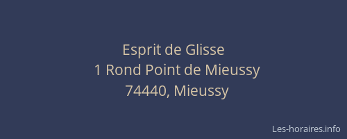 Esprit de Glisse
