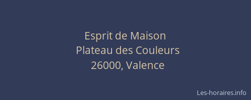 Esprit de Maison