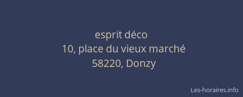 esprit d&eacute;co