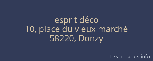 esprit déco