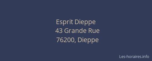 Esprit Dieppe