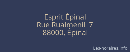 Esprit Épinal