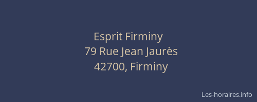Esprit Firminy