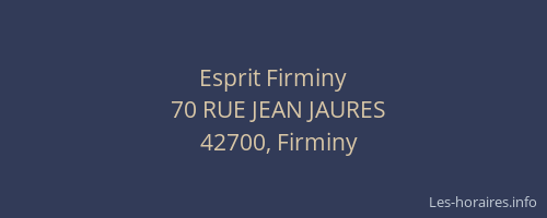Esprit Firminy