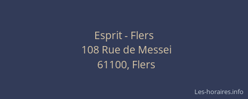 Esprit - Flers