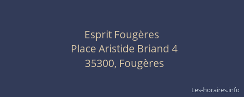 Esprit Fougères