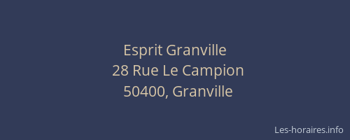 Esprit Granville