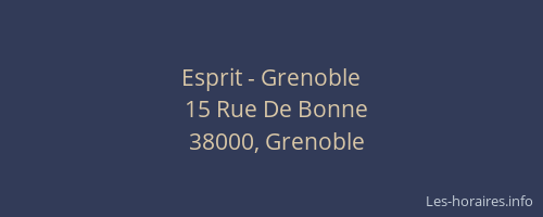 Esprit - Grenoble
