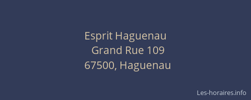 Esprit Haguenau