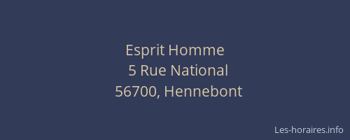 Esprit Homme