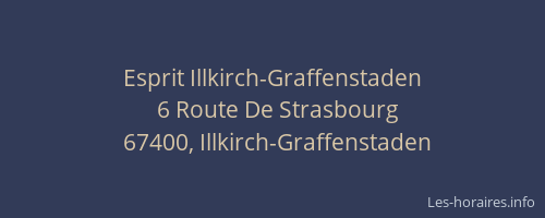 Esprit Illkirch-Graffenstaden