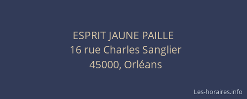 ESPRIT JAUNE PAILLE