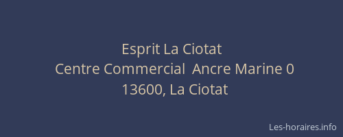 Esprit La Ciotat