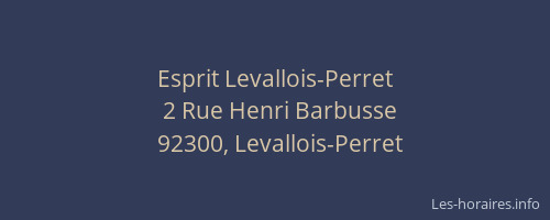 Esprit Levallois-Perret