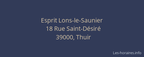 Esprit Lons-le-Saunier