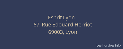 Esprit Lyon
