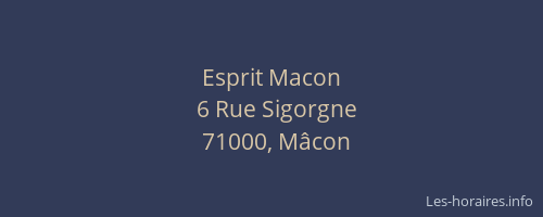 Esprit Macon