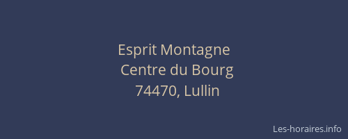 Esprit Montagne