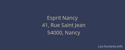 Esprit Nancy
