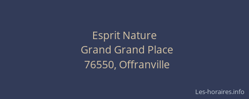 Esprit Nature
