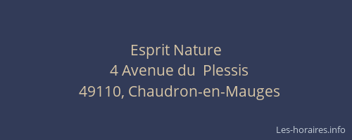 Esprit Nature