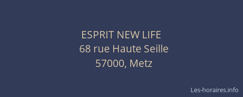 ESPRIT NEW LIFE