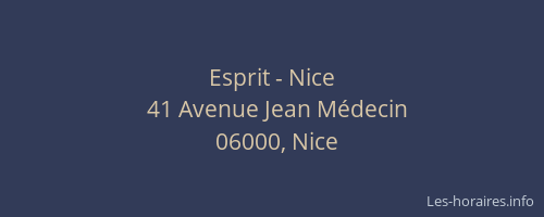Esprit - Nice