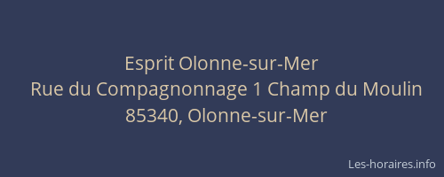 Esprit Olonne-sur-Mer