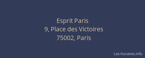 Esprit Paris