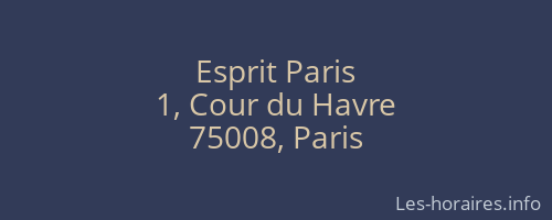 Esprit Paris