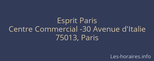Esprit Paris