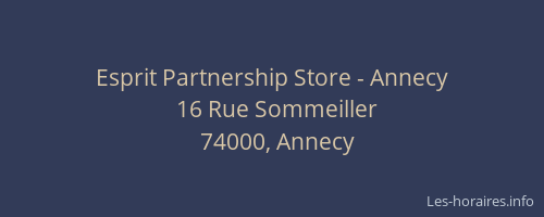 Esprit Partnership Store - Annecy
