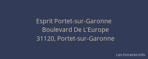 Esprit Portet-sur-Garonne