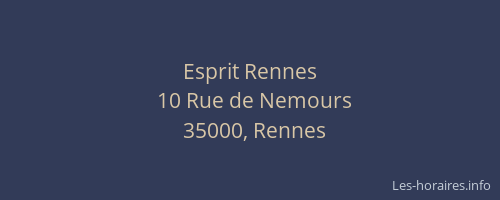 Esprit Rennes
