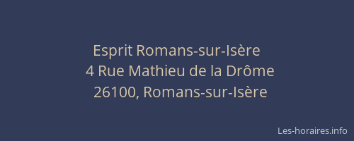 Esprit Romans-sur-Isère