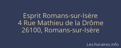 Esprit Romans-sur-Isère