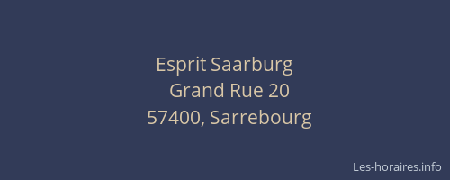 Esprit Saarburg