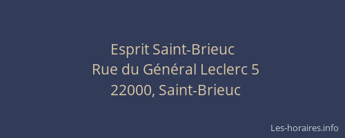 Esprit Saint-Brieuc